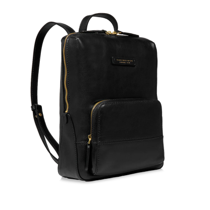 Zaino donna in pelle piccolo con tasca frontale -Iolanda- The Bridge