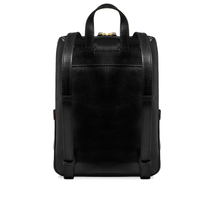 Zaino donna in pelle piccolo con tasca frontale -Iolanda- The Bridge