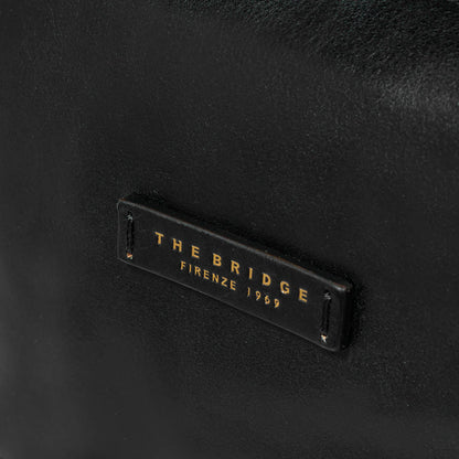 Zaino donna in pelle piccolo con tasca frontale -Iolanda- The Bridge