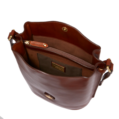 Borsa secchiello pelle Story Donna  Marrone - The Bridge