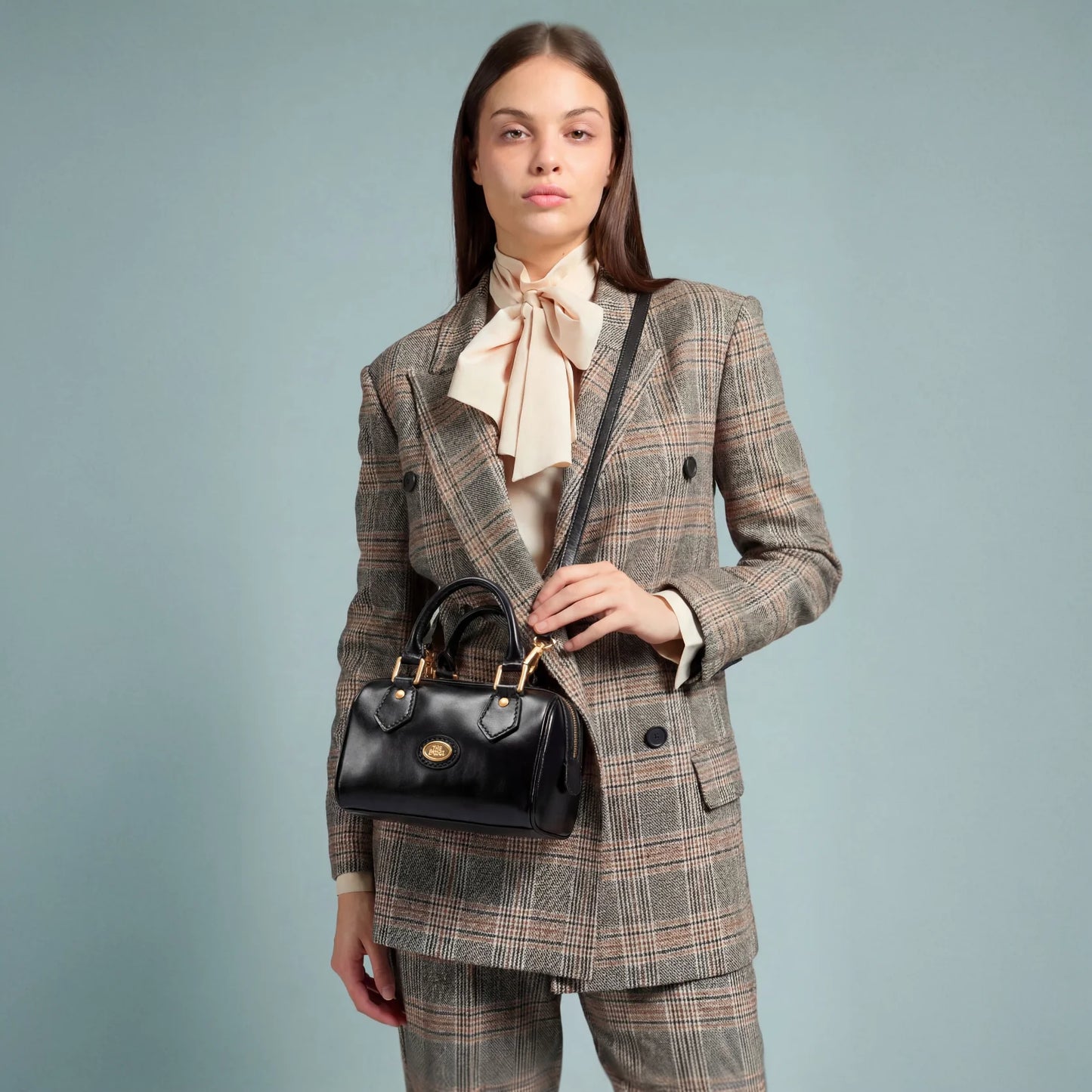 Borsa Bauletto small in pelle con tracolla removibile - Story Donna - The Bridge