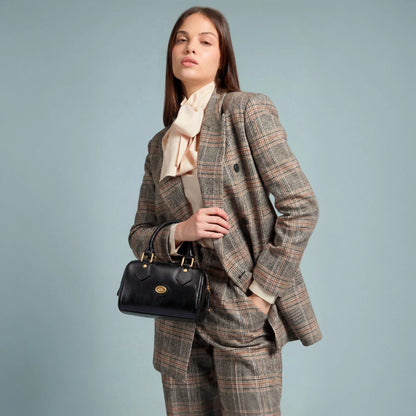 Borsa Bauletto small in pelle con tracolla removibile - Story Donna - The Bridge