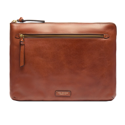 Portadocumenti in pelle marrone - Ingrid -The Bridge