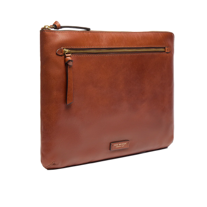 Portadocumenti in pelle marrone - Ingrid -The Bridge