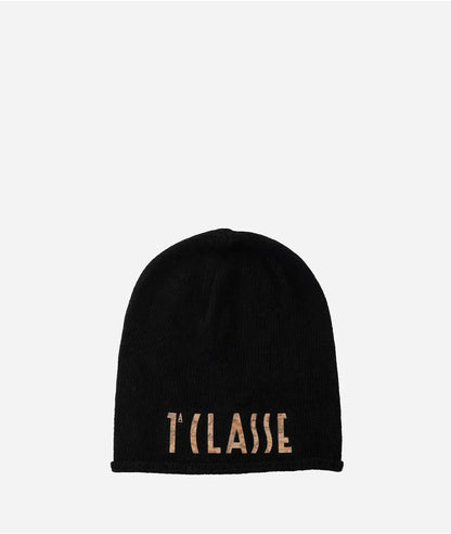 Berretto con logo in misto cashmere Nero - Alviero Martini Prima Classe