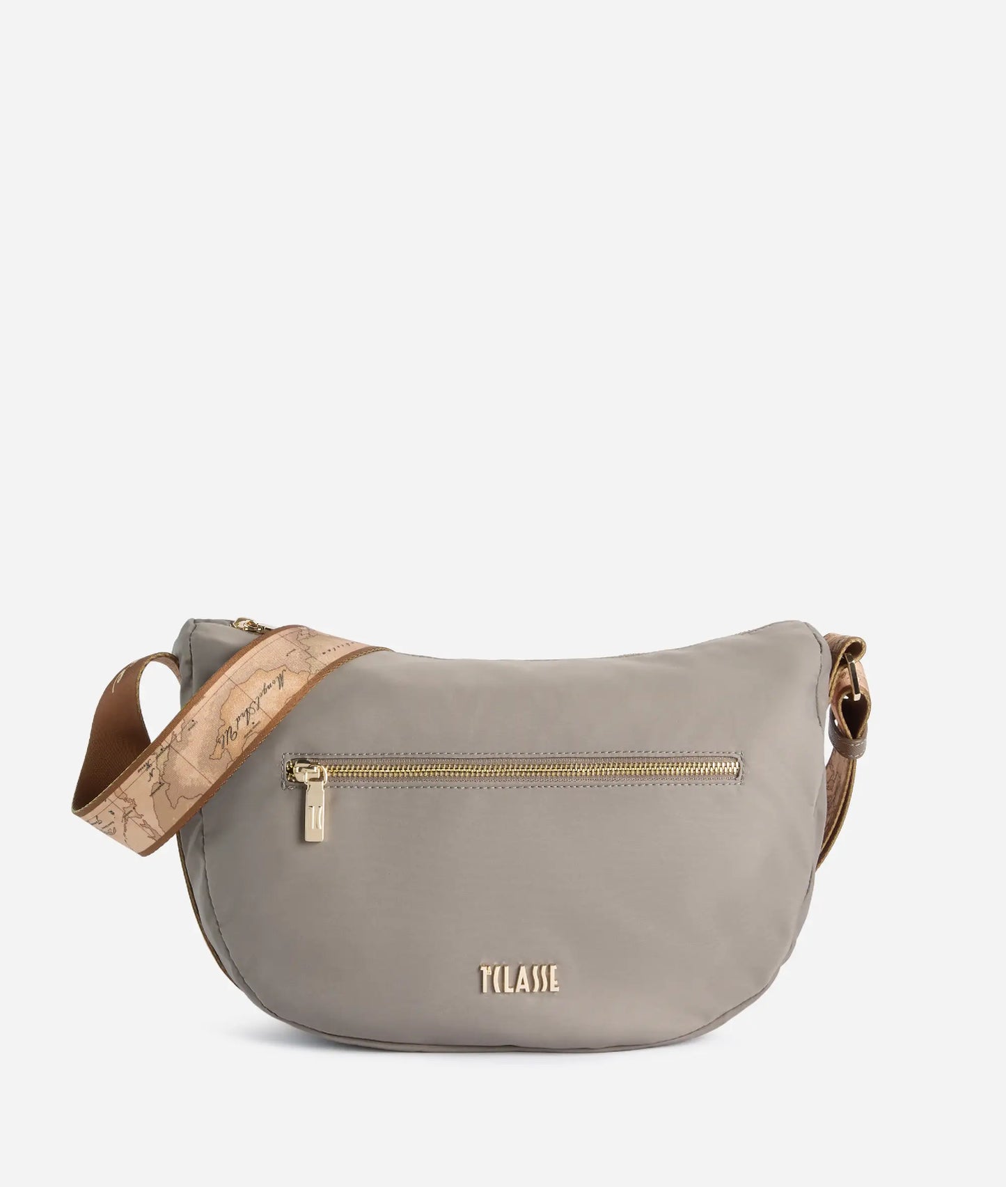 Tracolla a mezzaluna grande in nylon riciclato - Stormy Nylon - Alviero Martini Prima Classe