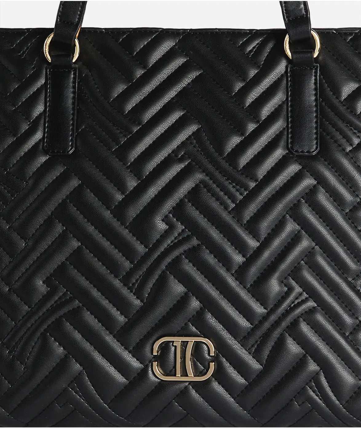 Borsa shopping in tessuto effetto nappa trapuntato - 1C Matelassé - Alviero Martini Prima Classe