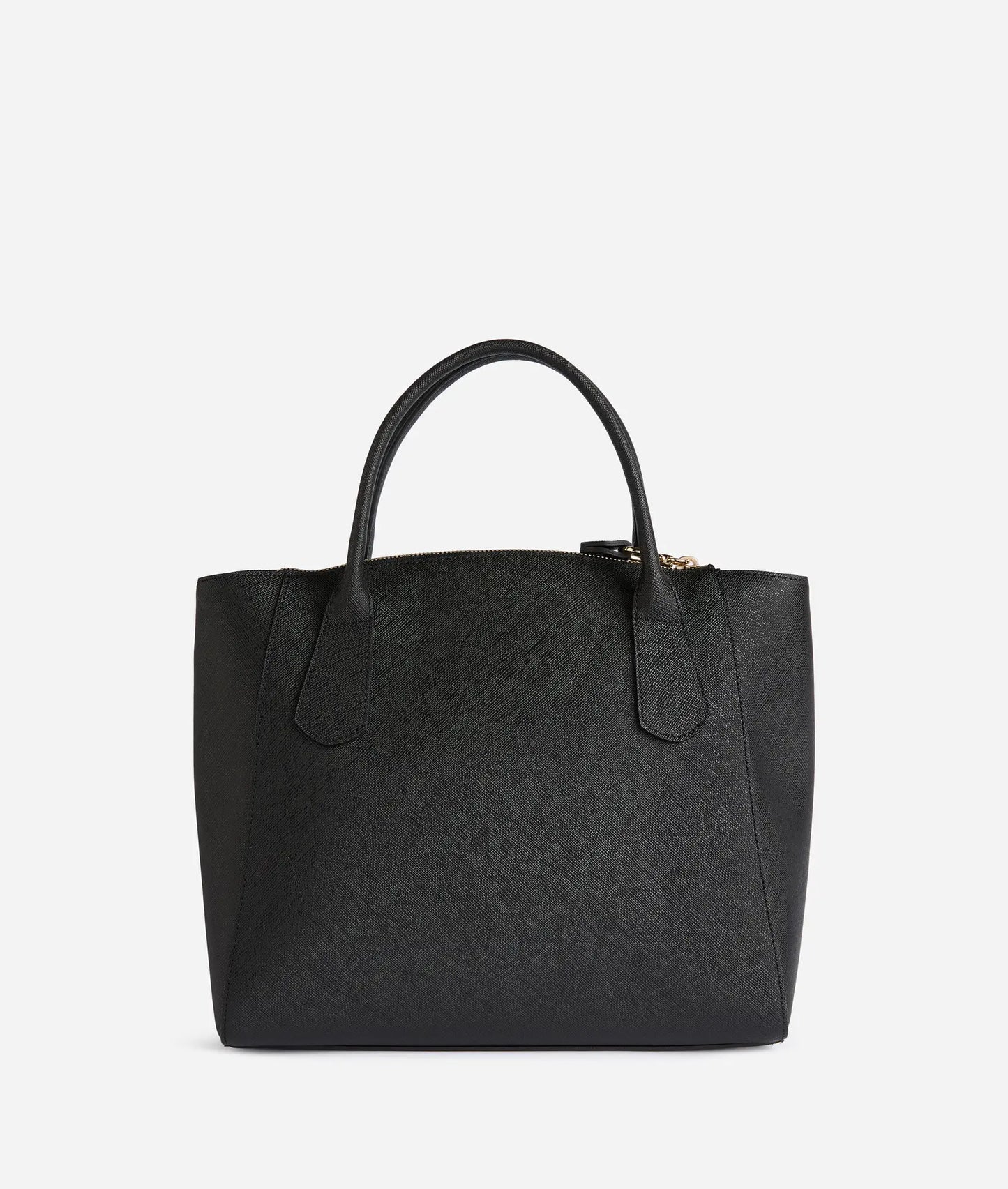 Borsa a mano grande con tracolla in tessuto goffrato nero - Windy City - Alviero Martini Prima Classe