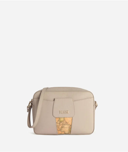 Borsa a tracolla reporter in tessuto goffrato Grigio  - Windy City - Alviero Martini Prima Classe