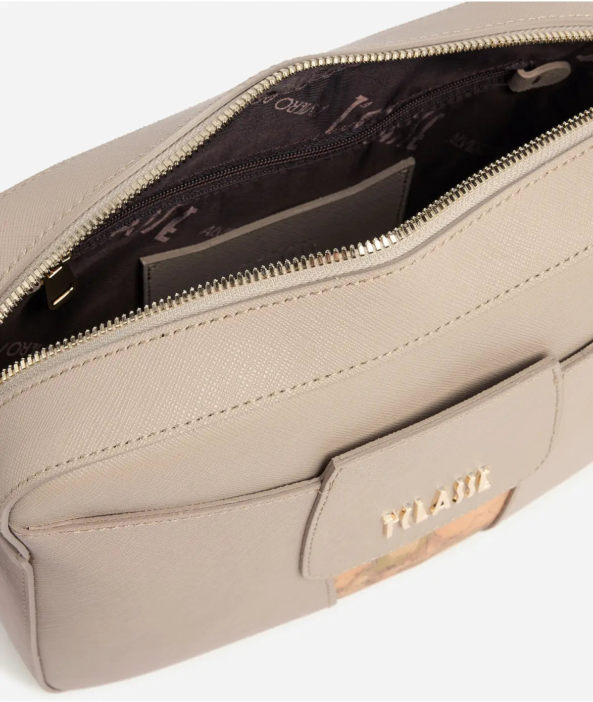 Borsa a tracolla reporter in tessuto goffrato Grigio  - Windy City - Alviero Martini Prima Classe