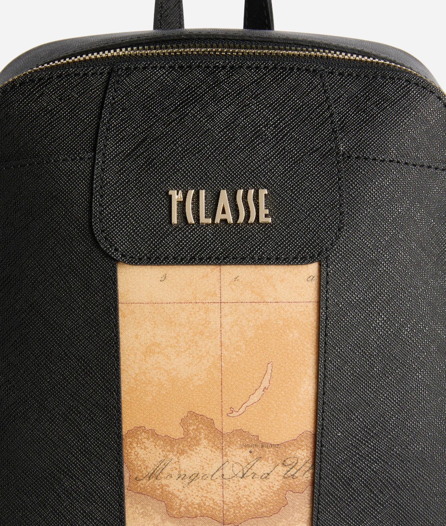 Zaino donna medio in tessuto goffrato nero - Windy City - Alviero Martini Prima classe