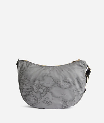 Borsa a tracolla media morbida grigio - Highland Soft - Alviero Martini Prima Classe