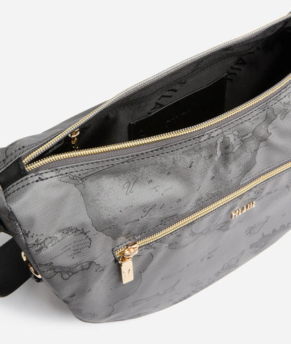 Borsa a tracolla media morbida grigio - Highland Soft - Alviero Martini Prima Classe