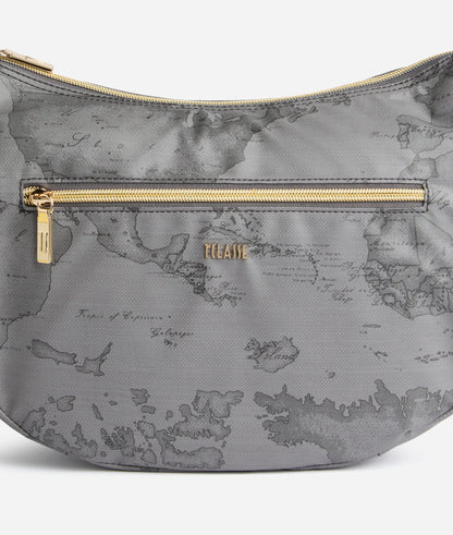 Borsa a tracolla media morbida grigio - Highland Soft - Alviero Martini Prima Classe