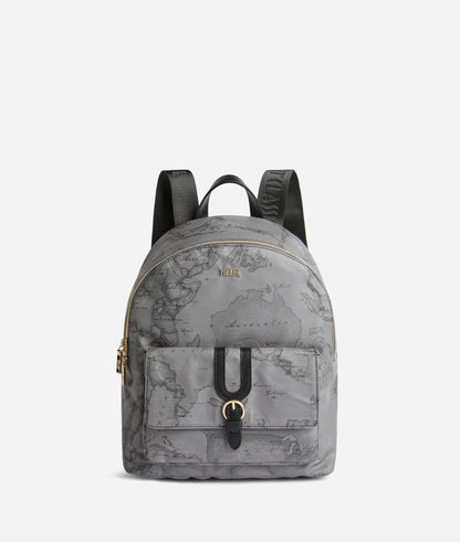 Zaino medio in tessuto soft stampa Geo Dark - Highland Soft - Alviero Martini Prima Classe