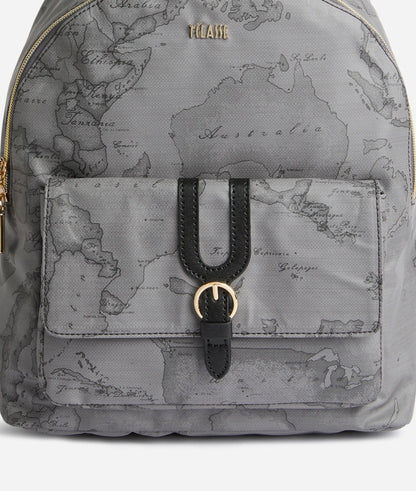 Zaino medio in tessuto soft stampa Geo Dark - Highland Soft - Alviero Martini Prima Classe