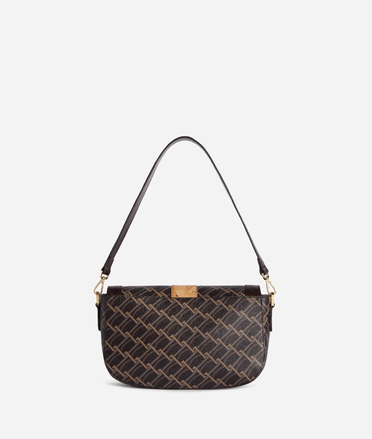 Borsa a tracolla  piccola in tessuto Monogram 1C  - Valley Monogram - Alviero Martini Prima Classe