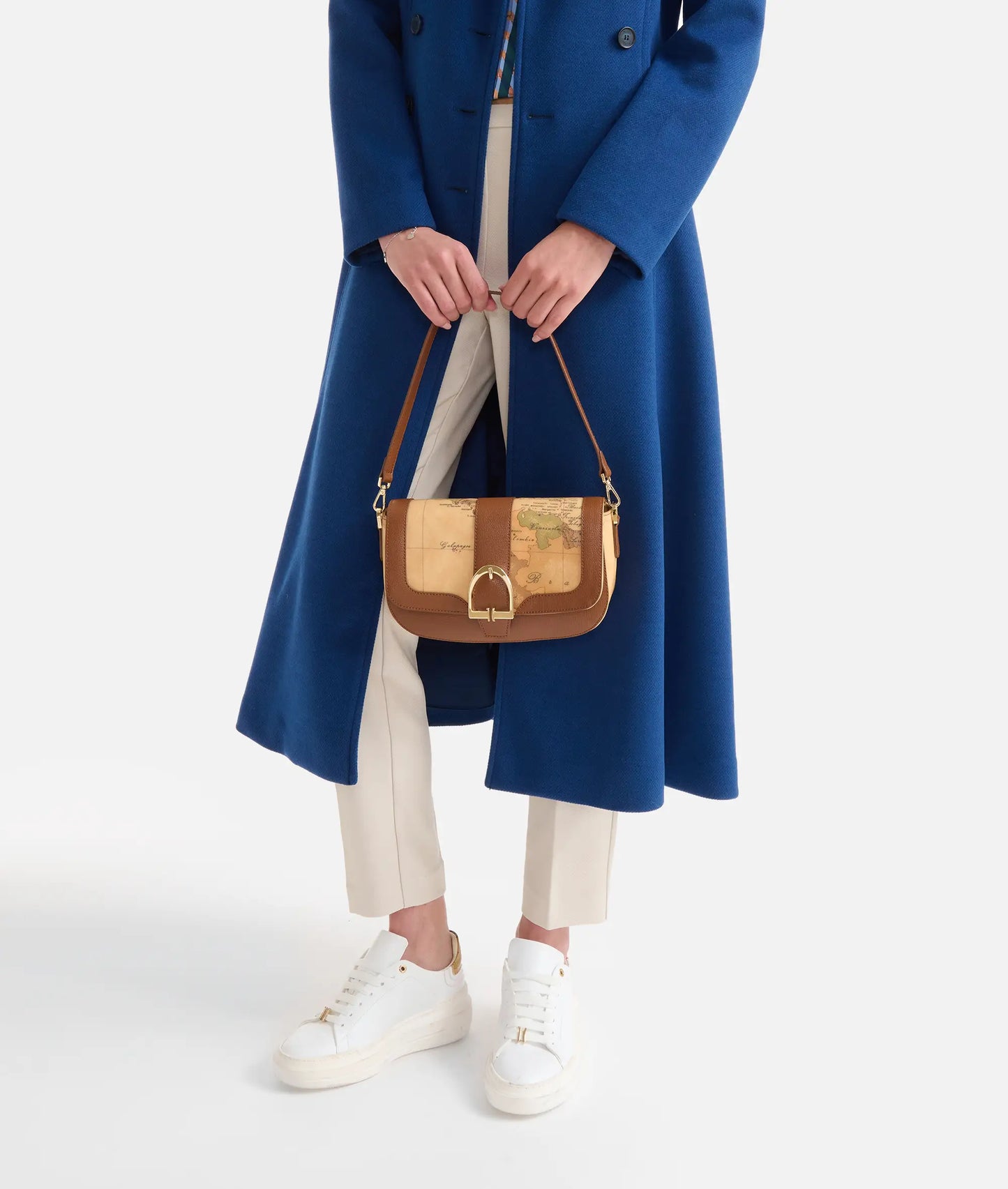 Borsa a tracolla  piccola in Geo Classic   - Valley Geo - Alviero Martini Prima Classe