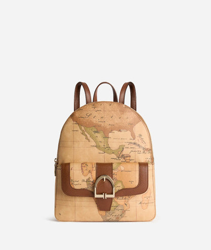 Zaino medio donna in tessuto Geo Classic Castagna - Valley Geo - Alviero MartinI Prima Classe