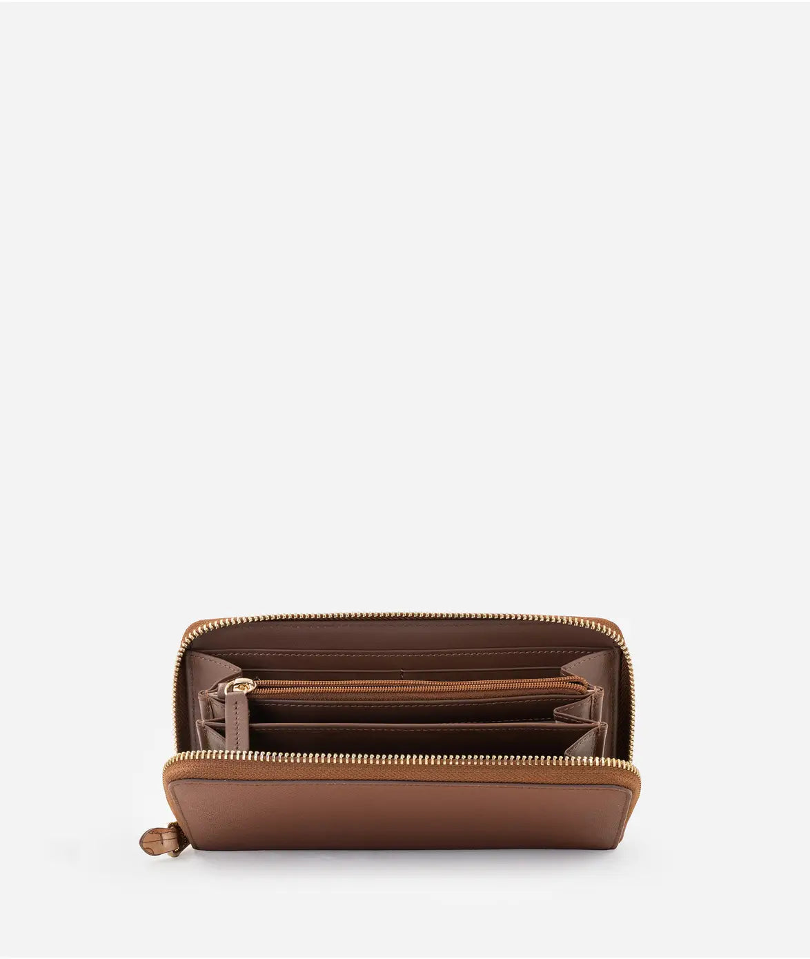 Portafoglio zip around in tessuto goffrato stampa saffiano- Windy City -  Castagna - Alviero Martini Prima Classe v