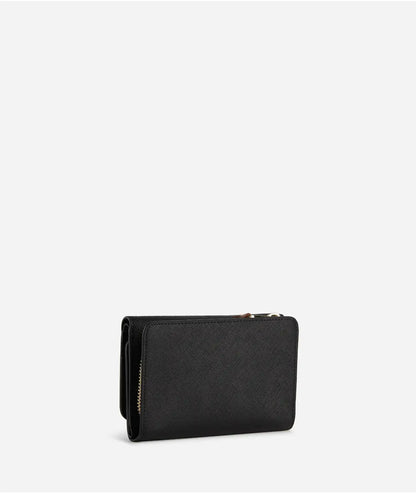 Portafoglio bifolder medio in tessuto goffrato stampa saffiano - Windy City - Alviero Martini Prima Classe