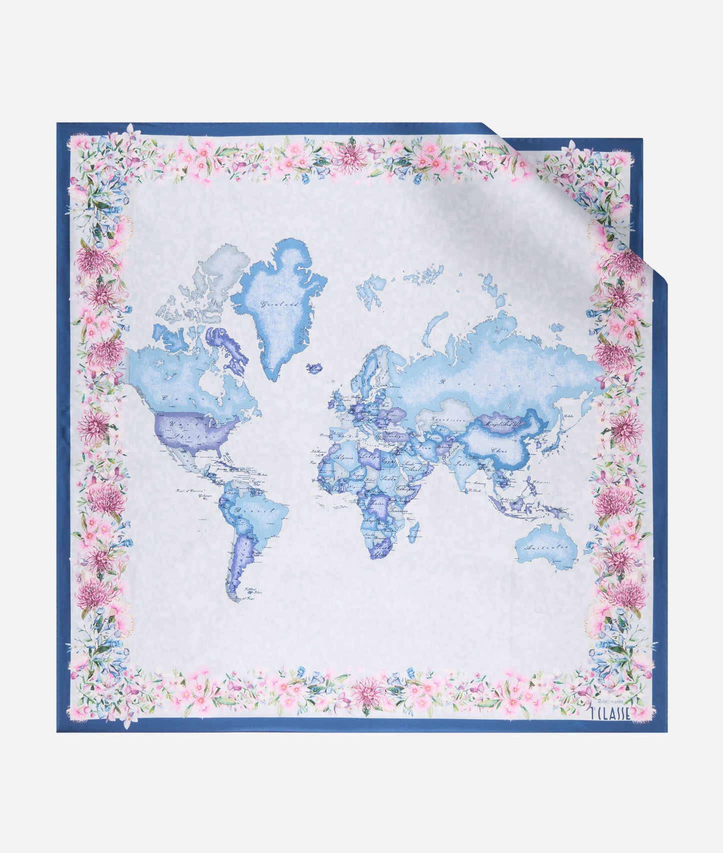 Foulard in seta stampa Fiori Australiani 90x90 - Alviero Martini Prima Classe