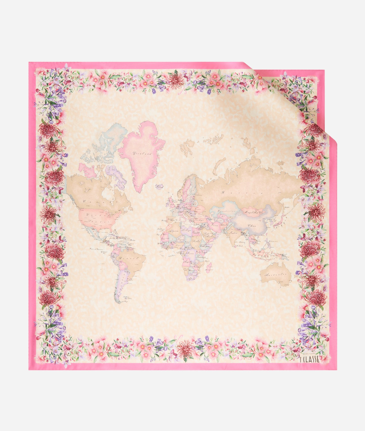 Foulard in seta stampa Fiori Australiani 90x90 - Alviero Martini Prima Classe