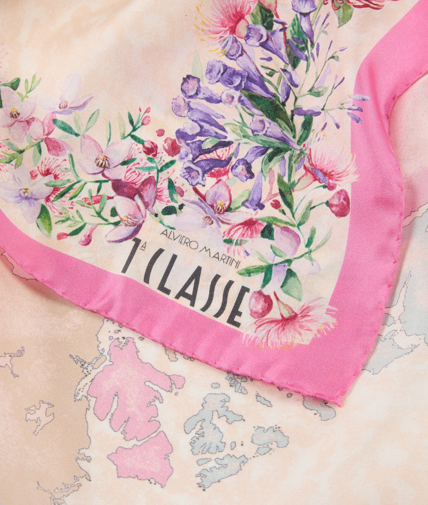 Foulard in seta stampa Fiori Australiani 90x90 - Alviero Martini Prima Classe