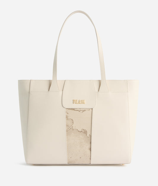 Borsa shopper grande Avorio - Bloom City Safari - Alviero Martini Prima Classe