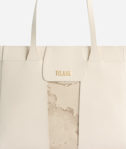 Borsa shopper grande Avorio - Bloom City Safari - Alviero Martini Prima Classe