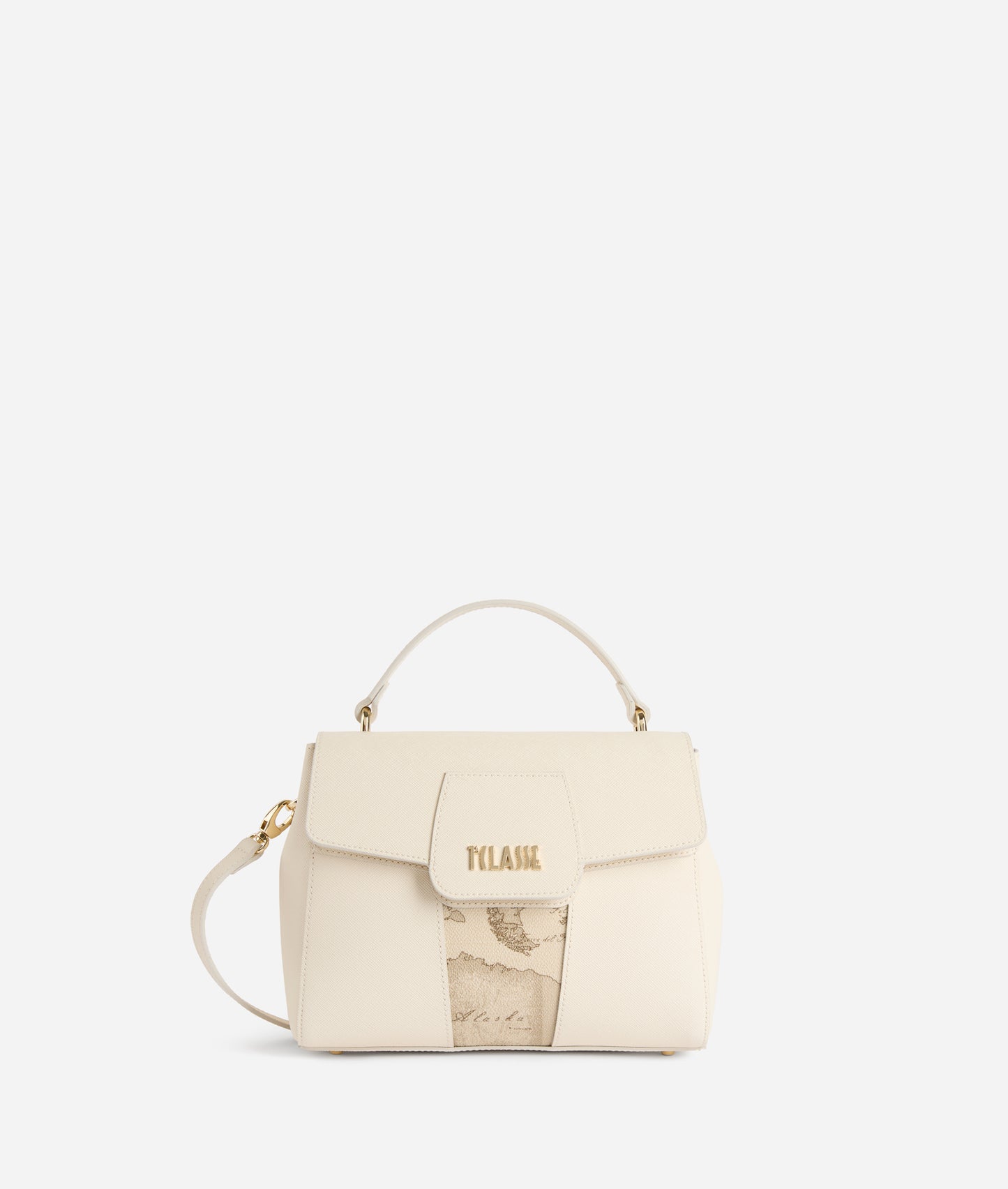 Borsa a mano con patta Avorio -Bloom City Safari - Alviero Martini Prima Classe