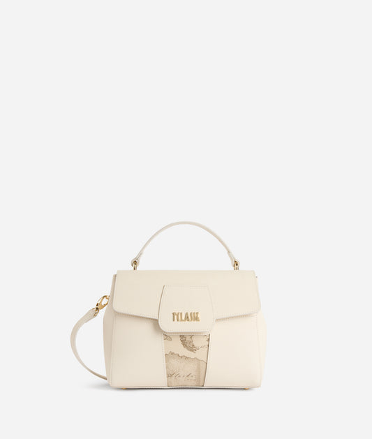 Borsa a mano con patta Avorio -Bloom City Safari - Alviero Martini Prima Classe