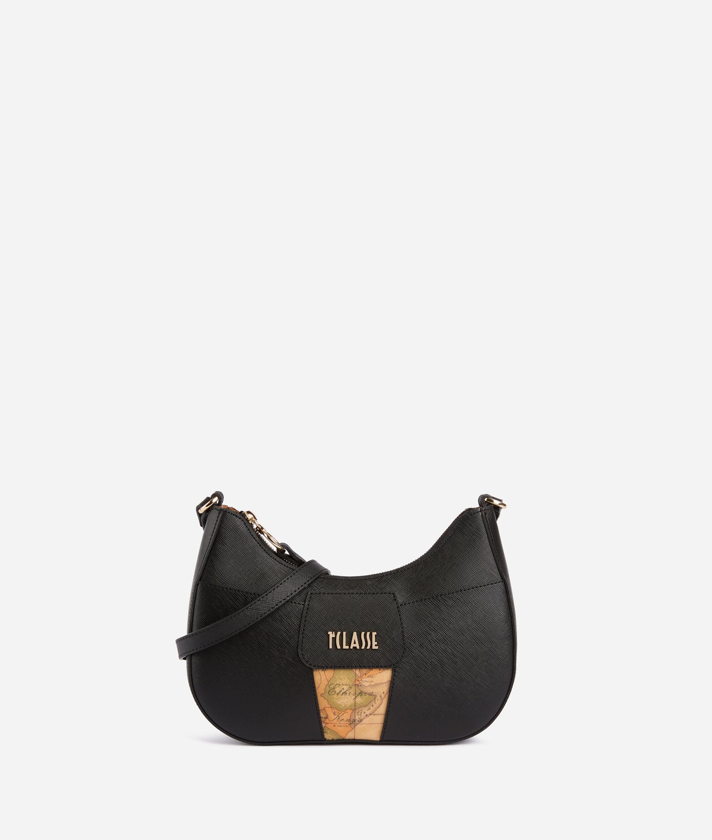 Borsa a tracolla mezza luna small Nero - Bloom City - Alviero Martini Prima Classe