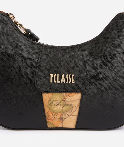 Borsa a tracolla mezza luna small Nero - Bloom City - Alviero Martini Prima Classe