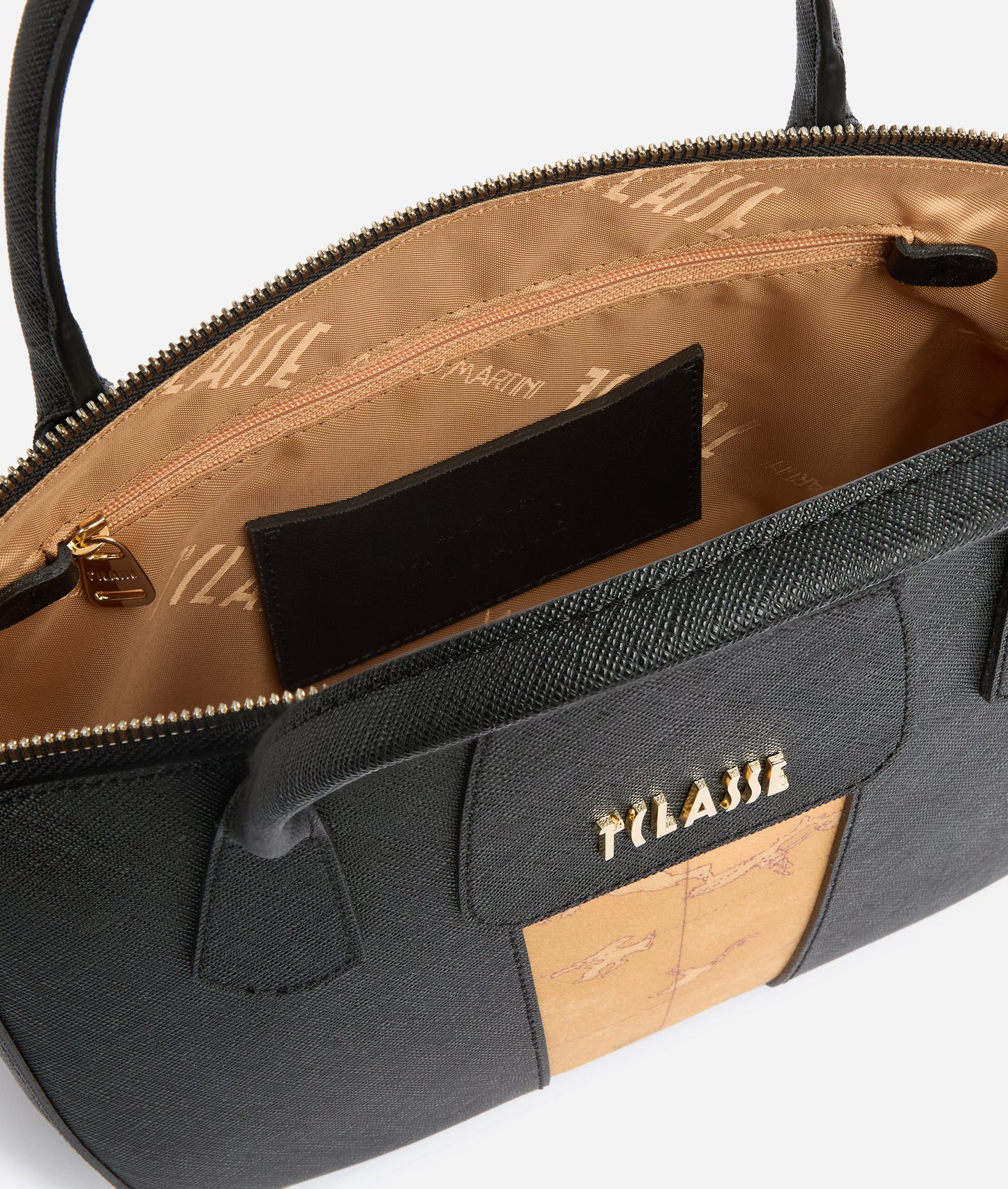 Borsa a Bauletto small nero con  tracolla removibile- Bloom City - Alviero Martini Prima Classe