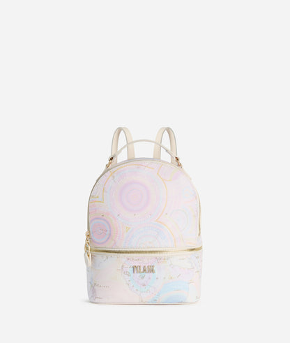 Zaino in tessuto goffrato stampa Geo Dots Art - Alviero Martini Prima Classe