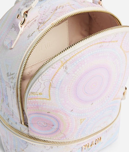 Zaino in tessuto goffrato stampa Geo Dots Art - Alviero Martini Prima Classe