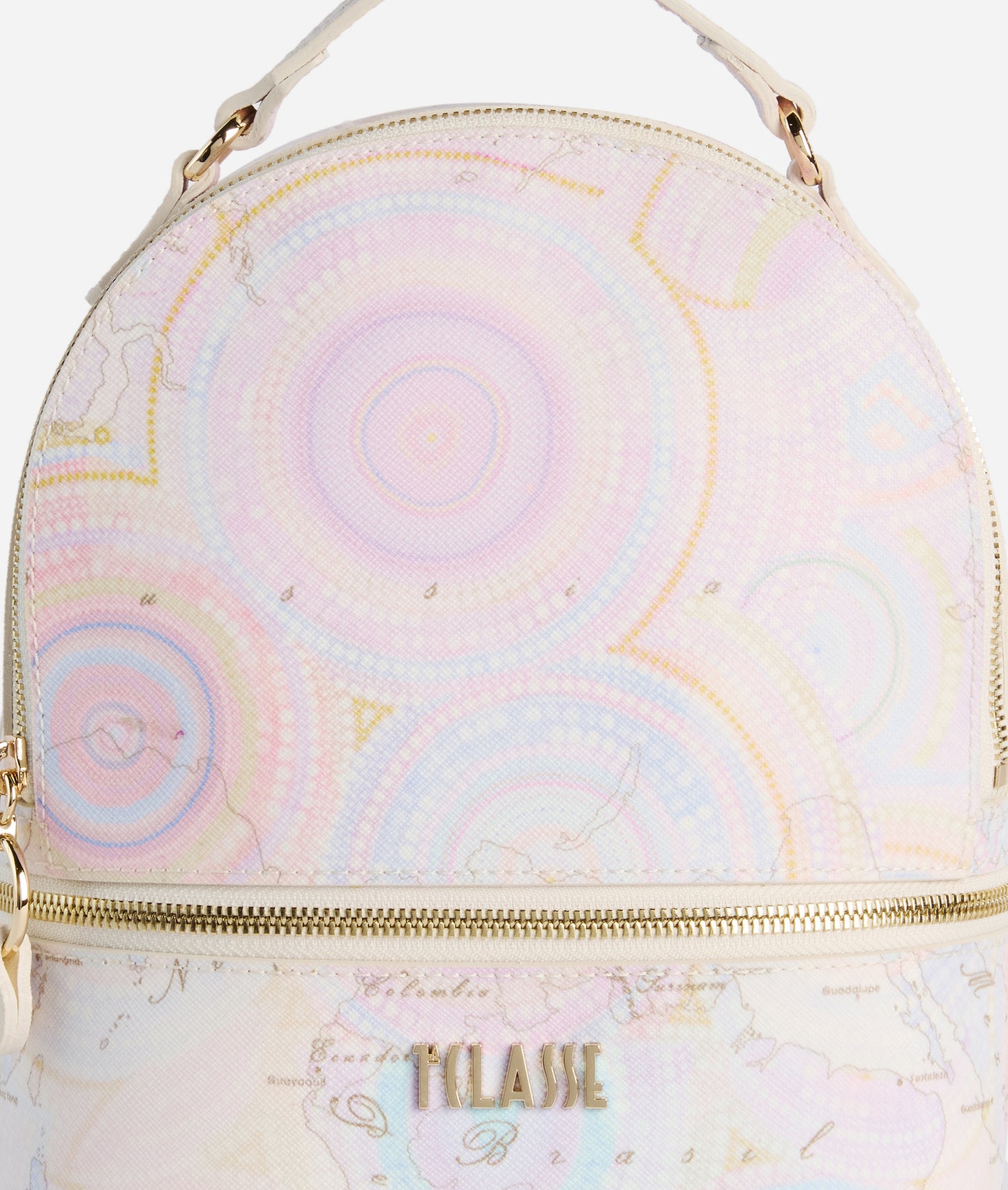 Zaino in tessuto goffrato stampa Geo Dots Art - Alviero Martini Prima Classe