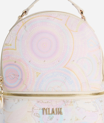 Zaino in tessuto goffrato stampa Geo Dots Art - Alviero Martini Prima Classe