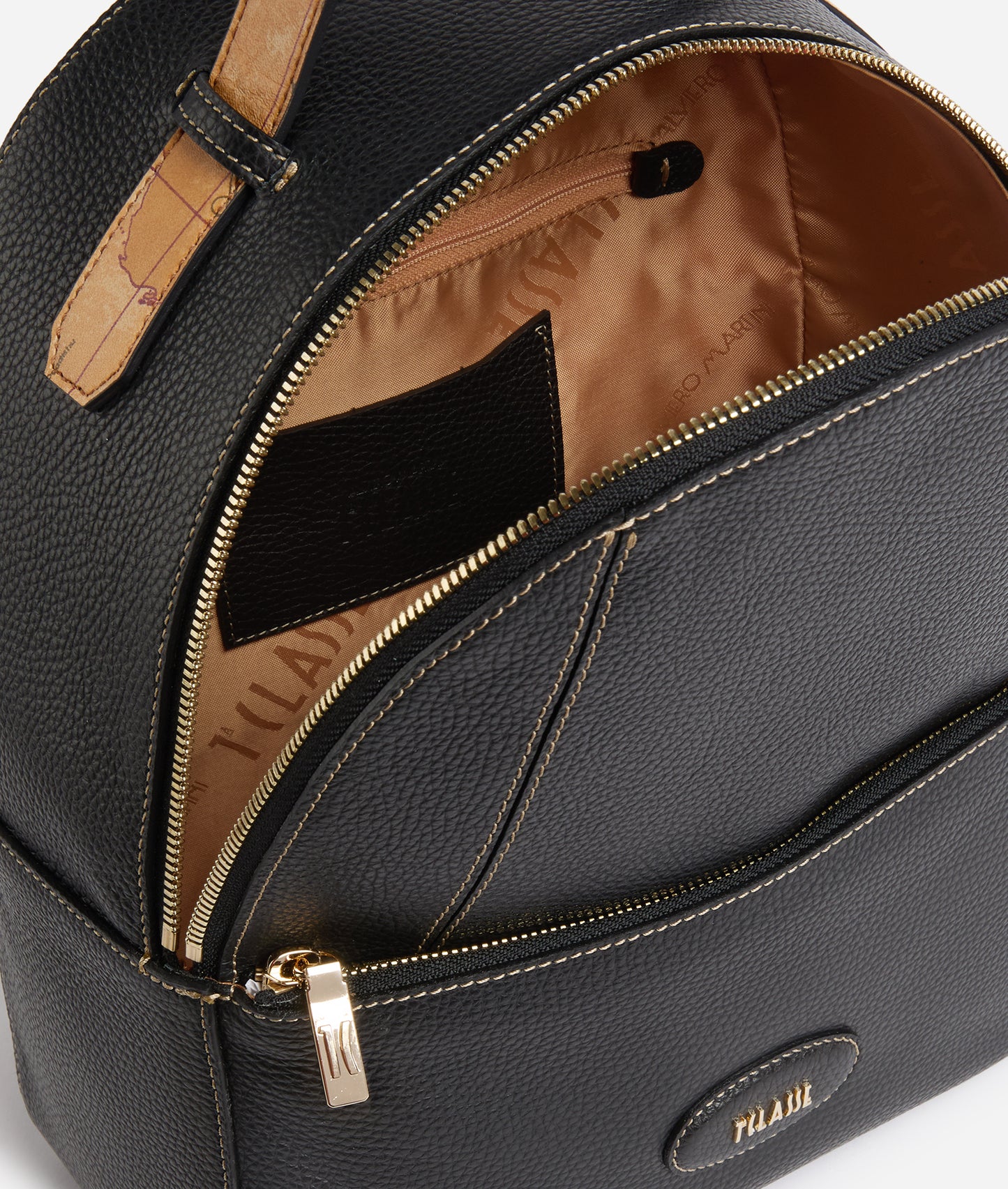 Zaino medio donna in pelle granata Nero Rodeo Leather - Alviero Martini Prima Classe