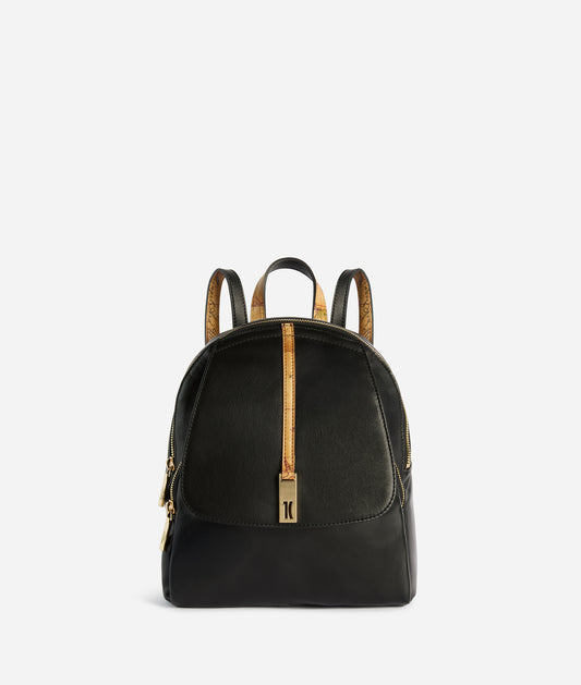 Zaino medio donna in pelle nappata Nero - Talisman Leather - Alviero Martini Prima Classe