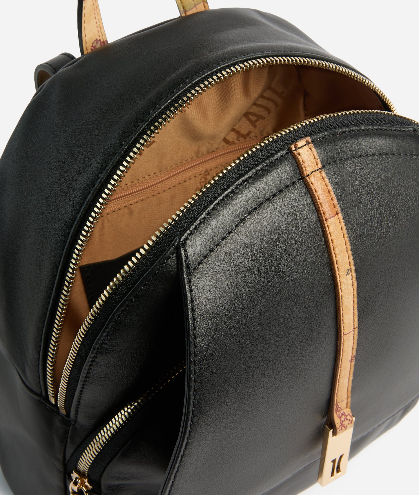 Zaino medio donna in pelle nappata Nero - Talisman Leather - Alviero Martini Prima Classe