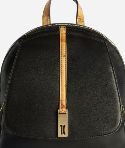 Zaino medio donna in pelle nappata Nero - Talisman Leather - Alviero Martini Prima Classe
