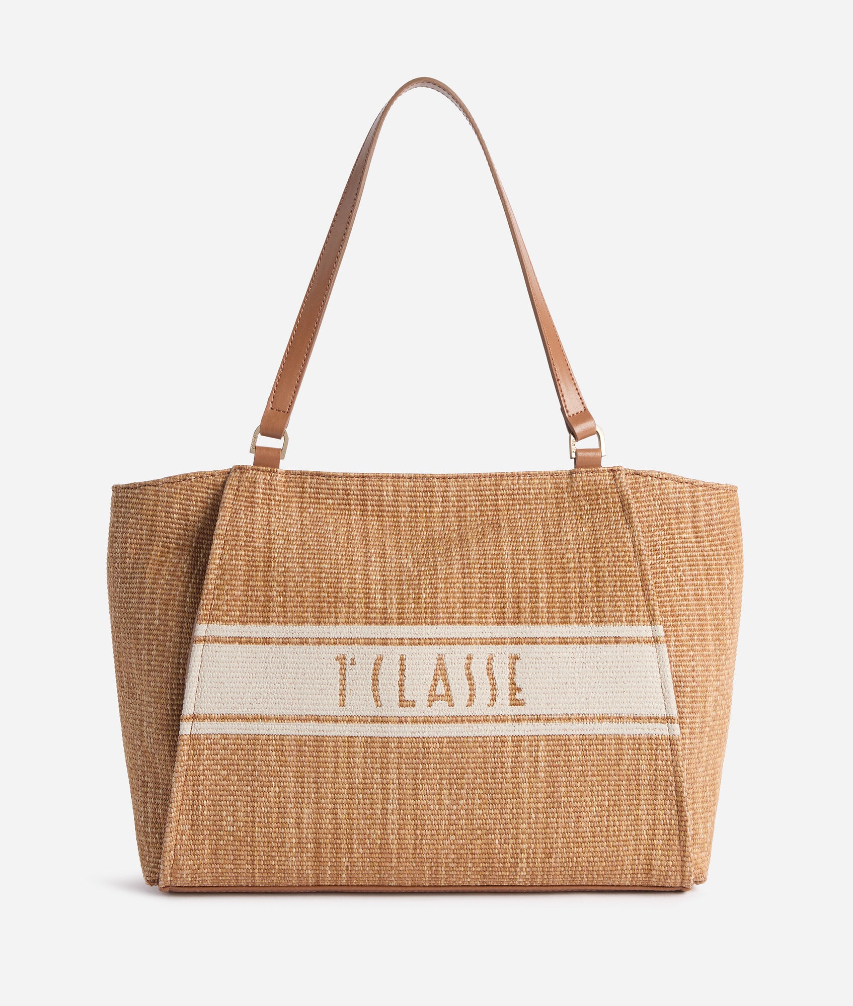 Le Rafia Borsa shopping in tessuto effetto rafia - Rafia Coast - Alviero Martin ...