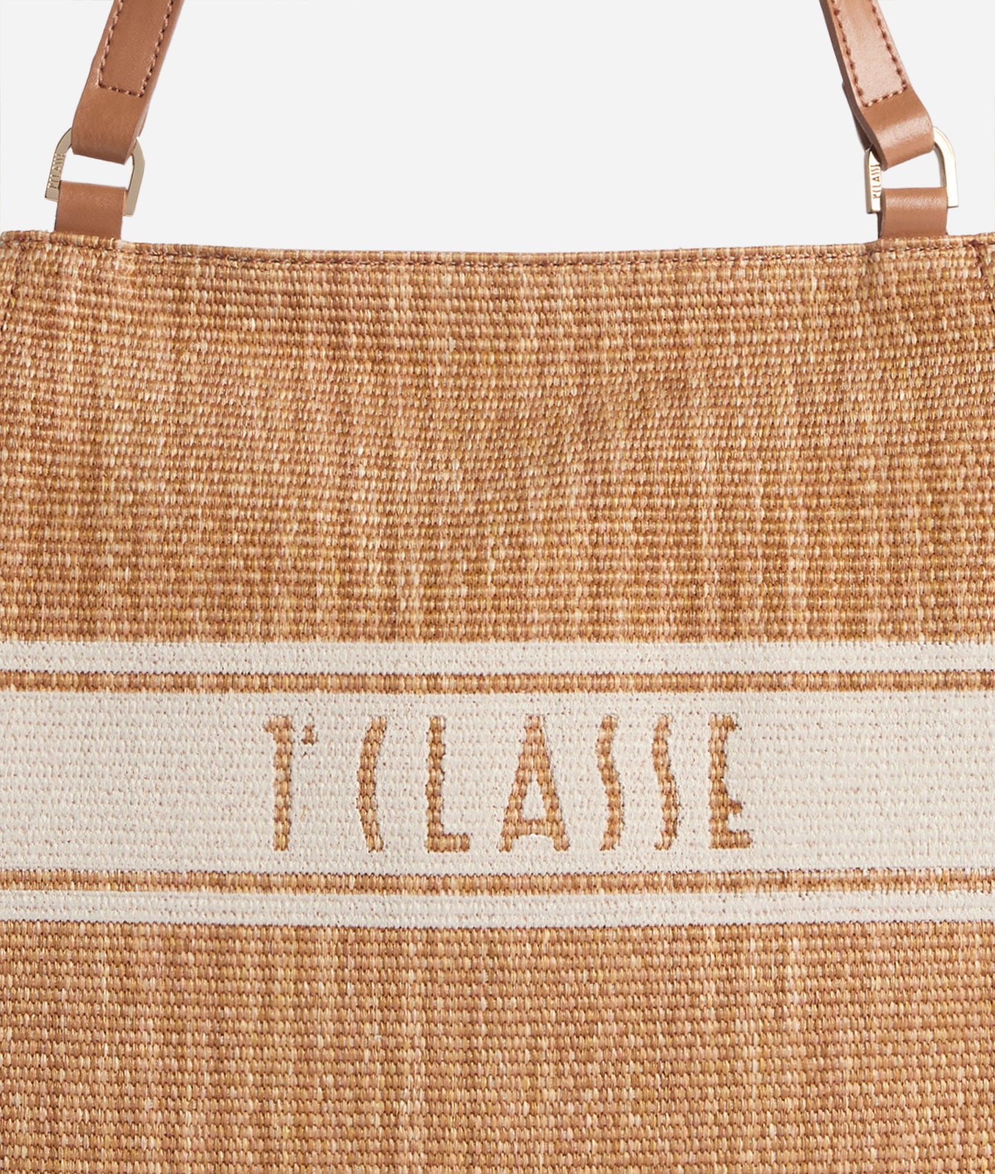 Borsa shopping in tessuto effetto rafia - Rafia Coast - Alviero Martini Prima Classe