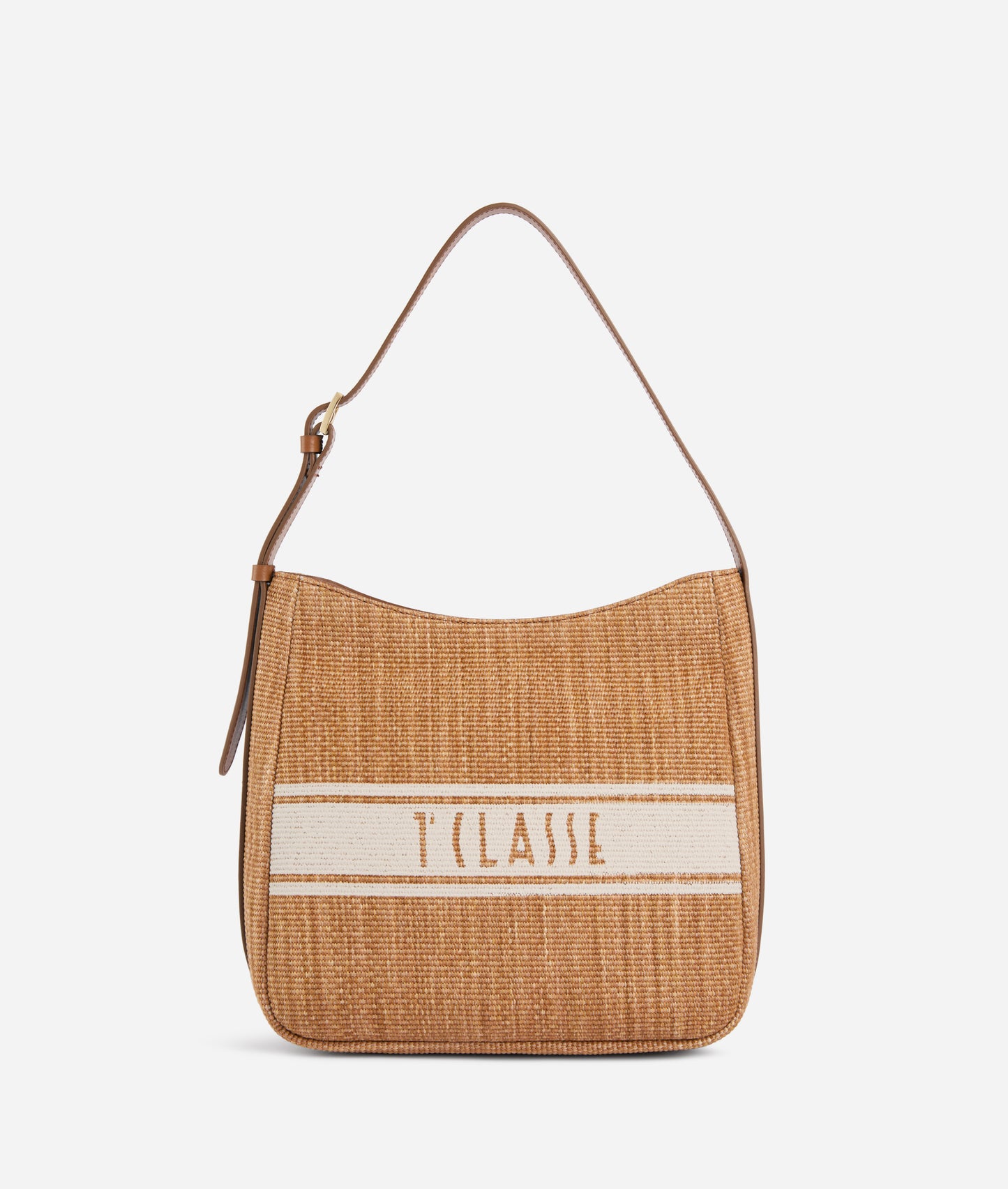 Borsa sottospalla in tessuto effetto rafia - Rafia Coast - Alviero Martini Prima Classe