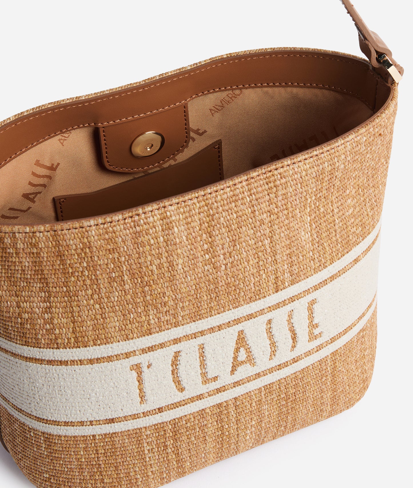 Borsa secchiello in tessuto effetto rafia - Rafia Coast - Alviero Martinni Prima Classe