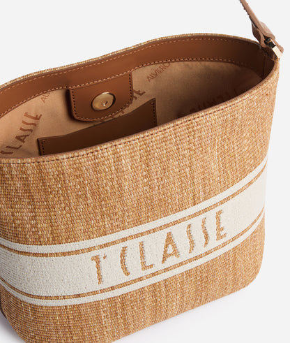 Borsa secchiello in tessuto effetto rafia - Rafia Coast - Alviero Martinni Prima Classe