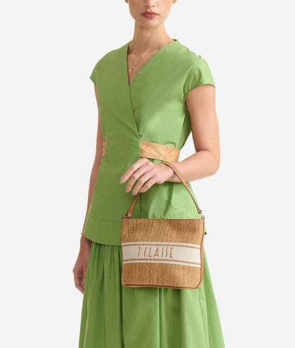Borsa secchiello in tessuto effetto rafia - Rafia Coast - Alviero Martinni Prima Classe