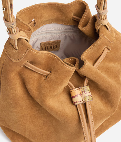 Borsa secchiello in pelle scamosciata Rame - Tribal Leather - Alviero Martini Prima Classe